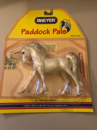 Breyer Paddock Pals 1606 Unicorn White Nip Adult Collector
