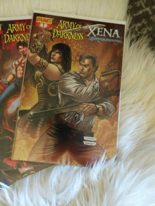ARMY OF DARKNESS XENA Warrior princess comics 1 2 3 4 FULL SET plus Varaints 2