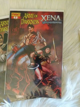 ARMY OF DARKNESS XENA Warrior princess comics 1 2 3 4 FULL SET plus Varaints 4