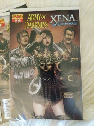 ARMY OF DARKNESS XENA Warrior princess comics 1 2 3 4 FULL SET plus Varaints 5