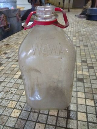 1/2 Gallon Glass Wawa Milk Jug