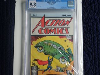 Action Comics 1 Cgc 9.  8 Dc 1988 Reprint 1938 1st Appearance Of Superman Nm/mt