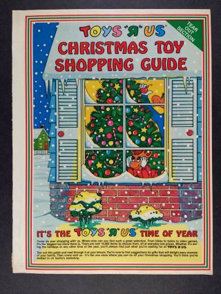 1984 Toys R Us Christmas Toy Shopping Guide 12 Page Vintage Print Ad
