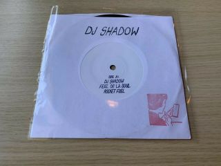 Dj Shadow Feat.  De La Soul Rocket Fuel Mass Appeal Rappcats 7” Vinyl Signed