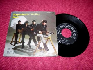 The Beatles - Paperback Writer / Rain Rare 1963 Italy " Parlophon ‎qmsp " 7 " 45 Ex