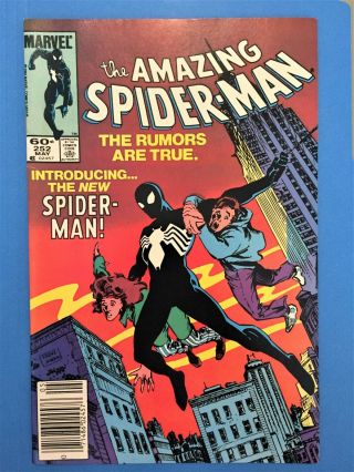 The Spider - Man 252 Nm 1st Black Costume Newstand (may 1984,  Marvel)