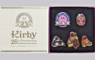 Kirby Of The Stars 25th Anniversary Orchestra Concert Pins Pin Badge Set F/s