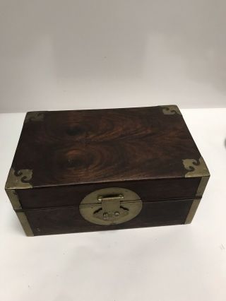 Antique Chinese Huanghuali Wood Scholar Box