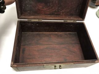 Antique Chinese Huanghuali Wood Scholar Box 2
