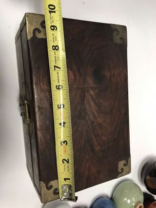 Antique Chinese Huanghuali Wood Scholar Box 9