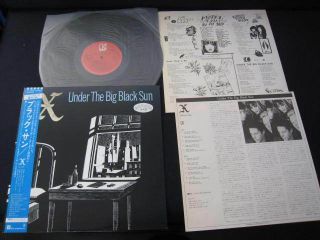 X Under The Big Black Sun Japan Promo Label Vinyl Lp Obi John Doe Doors Manzarek