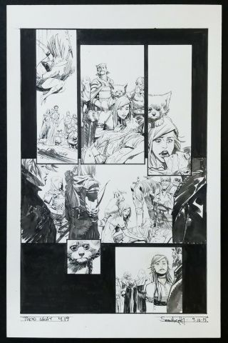 Sean Murphy Signed Sequential Art For Tokyo Ghost 4 Page 19 11 X 17