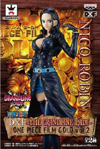 Banpresto One Piece Nico Robin Figure Dxf The Grandline Lady Film Gold vol.  2 4