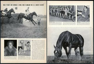 1938 Man O War & Battleship Horse Racehorse Photo Vintage Print Article