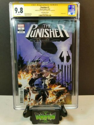Punisher 1 Cgcss 9.  8 Clayton Crain 1:25 Variant 2x Signed Crain & Mike Zeck
