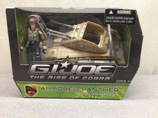 G.  I.  Joe Rise Of Cobra Amored Panther Tank With Sgt.  Thunder Last Figure.