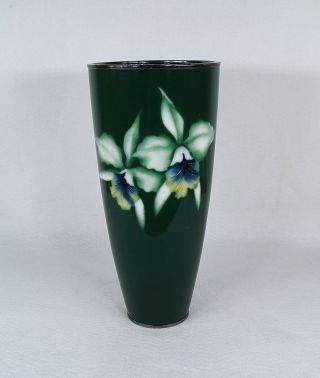 Antique Japanese Ando Musen Wireless Cloisonne Vase Mid Century 10