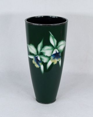 Antique Japanese Ando Musen Wireless Cloisonne Vase Mid Century