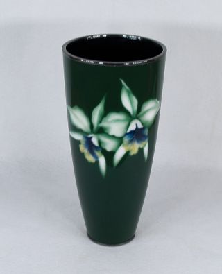 Antique Japanese Ando Musen Wireless Cloisonne Vase Mid Century 2