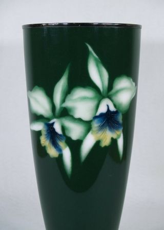Antique Japanese Ando Musen Wireless Cloisonne Vase Mid Century 3