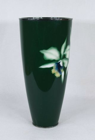 Antique Japanese Ando Musen Wireless Cloisonne Vase Mid Century 4
