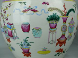 A CHINESE PORCELAIN FAMILLE ROSE JARDINIERE 19TH CENTURY BOWL PRECIOUS OBJECTS 8