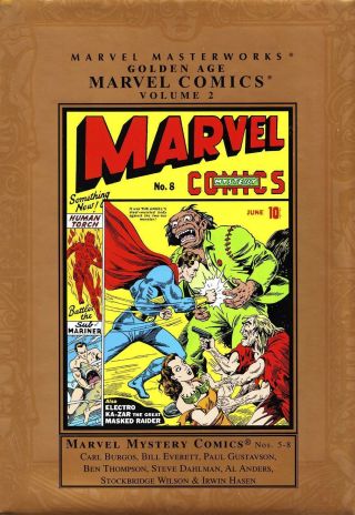 Marvel Mystery Comics Marvel Masterworks Golden Age Vol 2 Hc 2006 1st Edition