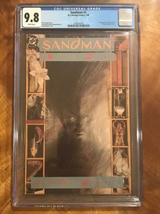 Sandman 1 1st Morpheus Dc Vertigo Key Hot 1989 Cgc 9.  8 White