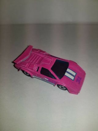 Hot Wheels Color Racers Lamborghini Countach Pink / Cream