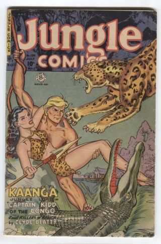 Jungle Comics 139 Golden Age,  Fiction House 1951,  Sweet Whitman Cover.