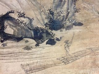 17th C Chinese Silk Tapestry Embroidery Scroll For Japanese Market Lovely