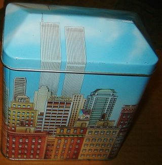 Sheraton Hotels York Tin Box Twin Towers World Trade Empire State Chrysler