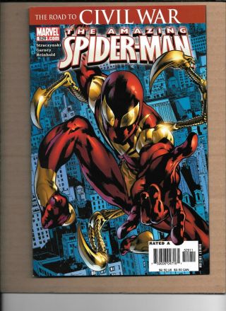 Spiderman 529 Civil War 1st Iron Spidey Suit Vf/nm