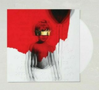Anti Rihanna 2x Lp White Color Vinyl Rare Uo Exclusive,  5 Lithos