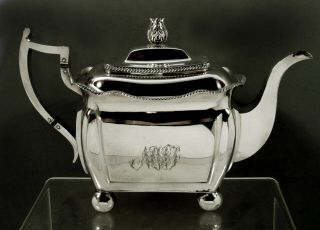 Harvey Lewis Silver Coffee Pot c1815 Federal - Winterthur Museum 2