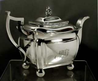 Harvey Lewis Silver Coffee Pot c1815 Federal - Winterthur Museum 3