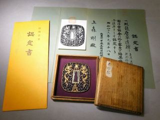 Highest Grade NANBAN - School TSUBA NBTHK 18 - 19thC Japanese Antique Edo 12