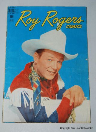 Roy Rogers Western 6 - Dell Comic Book 1948 Vg,
