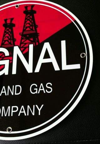 Signal Gasoline gas oil sign.  12 