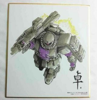 Mobile Suit Gundam The Origin Vol.  6 Autograph Rise Of The Red Comet Zaku Ii F/s