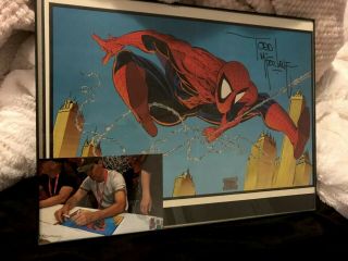 Todd Mcfarlane 11 X 17 Framed Signed Poster Spiderman 300 316 Spawn Mcu