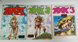 Axa First American Edition Series 1 2 3 Avenell & Romero 1981 Rare Graphic Novel