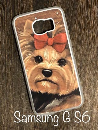 Yorkshire Terrier Yorkie From Painting Art Dog Cell Phone Case Samsung Galaxy S6