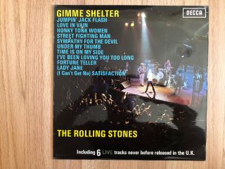 The Rolling Stones: Gimme Shelter - Rare Uk 1st Press W/ Error Label - 1 Play,  Nm