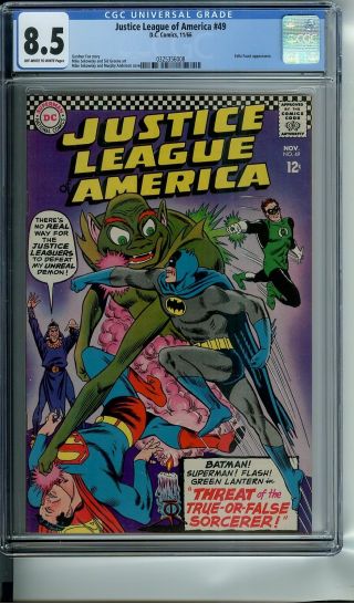 Justice League Of America 49 Cgc 8.  5 Oww Pages - Felix Faust