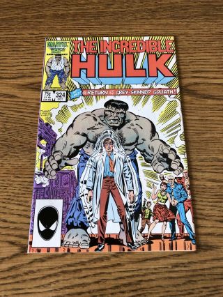 Incredible Hulk 324 1986 Marvel Vf 1st App Of Grey Hulk