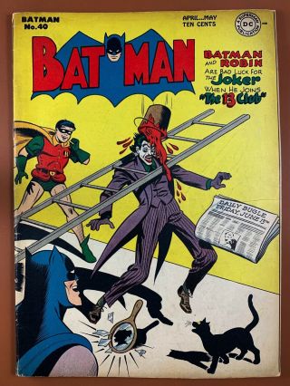 Batman 40 (dc Comics) Joker Appearance Golden Age