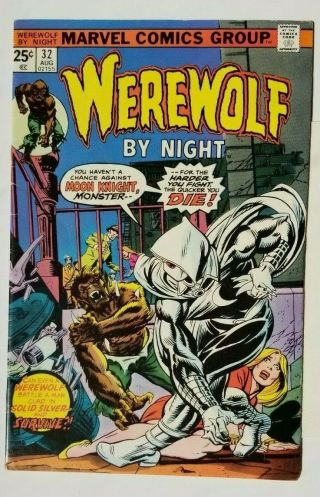 Werewolf By Night 32 1st Appearance Of Moon Knight (marvel Comics,  1975) Fn