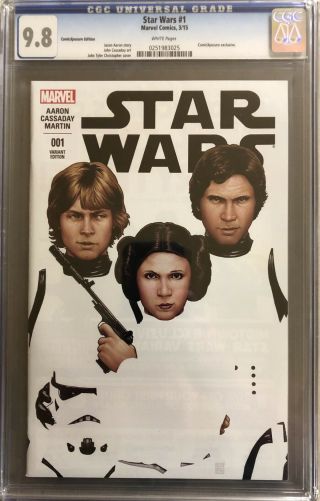 Star Wars 1 Cgc 9.  8 White Pages - Comicxposure Exclusive Variant