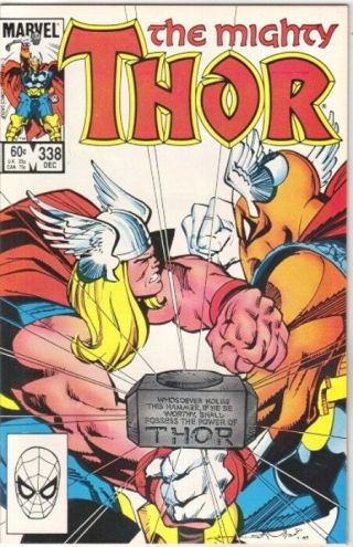 The Mighty Thor Comic Book 338 Marvel 1983 Very Fine Unread